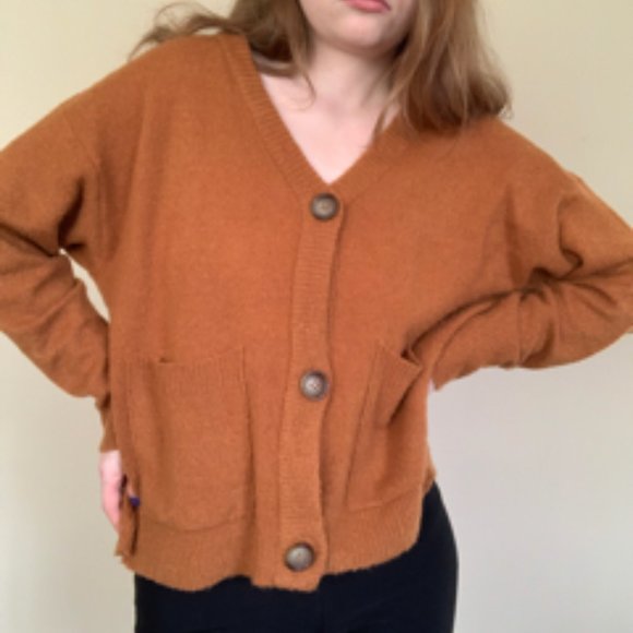 Rusty-Orange Cardigan - Picture 2 of 8